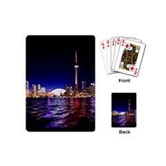 Toronto City Cn Tower Skydome Playing Cards (mini)  by Simbadda