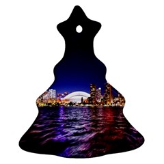 Toronto City Cn Tower Skydome Ornament (christmas Tree)  by Simbadda