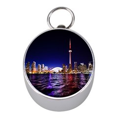 Toronto City Cn Tower Skydome Mini Silver Compasses by Simbadda