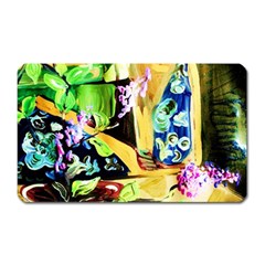 Lilac On A Countertop Magnet (Rectangular)