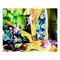 Lilac On A Countertop Double Sided Flano Blanket (Large) 