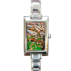 Coral Tree Rectangle Italian Charm Watch by bestdesignintheworld