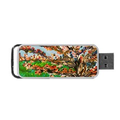 Coral Tree Portable Usb Flash (two Sides) by bestdesignintheworld