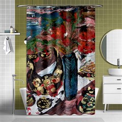 Chochloma Shower Curtain 48  X 72  (small)  by bestdesignintheworld