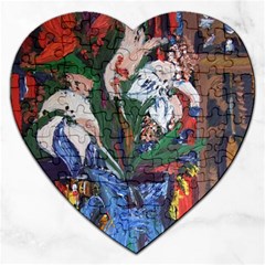 Buckeut In A Blue Jur Jigsaw Puzzle (heart) by bestdesignintheworld