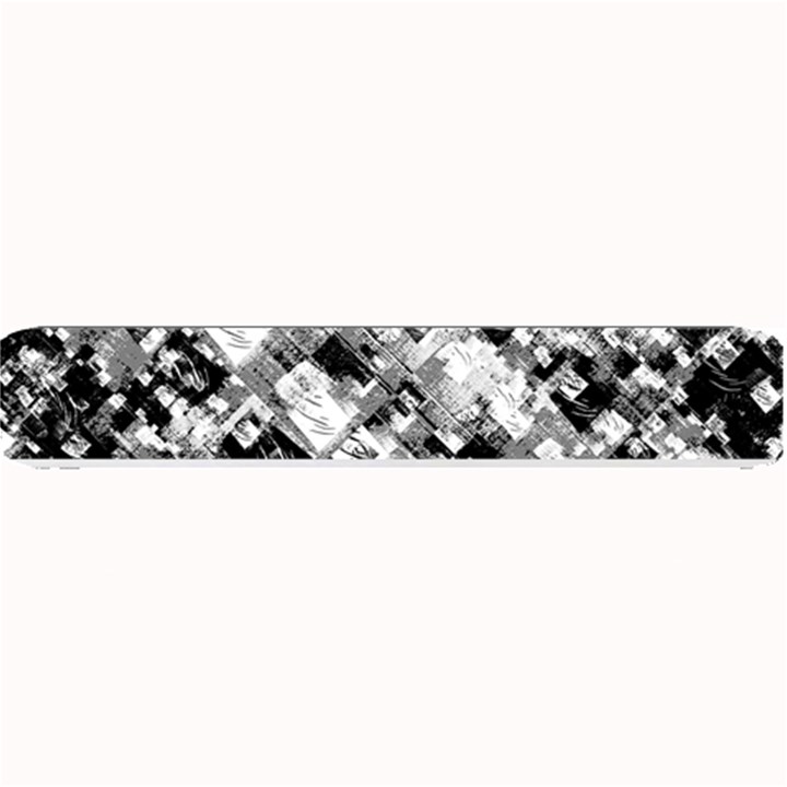 Black And White Patchwork Pattern Small Bar Mats