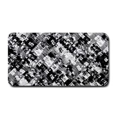 Black And White Patchwork Pattern Medium Bar Mats by dflcprints