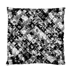 Black And White Patchwork Pattern Standard Cushion Case (one Side) by dflcprints