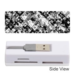 Black And White Patchwork Pattern Memory Card Reader (stick)  by dflcprints