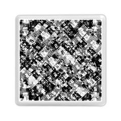 Black And White Patchwork Pattern Memory Card Reader (square)  by dflcprints