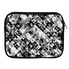 Black And White Patchwork Pattern Apple Ipad 2/3/4 Zipper Cases by dflcprints