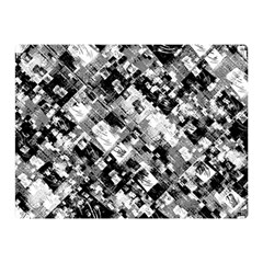 Black And White Patchwork Pattern Double Sided Flano Blanket (mini)  by dflcprints