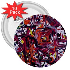 Connections 3  Buttons (10 Pack)  by bestdesignintheworld