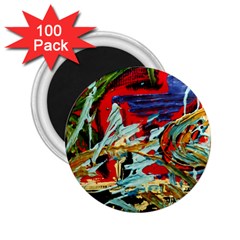 Blue Flamingoes 6 2.25  Magnets (100 pack) 