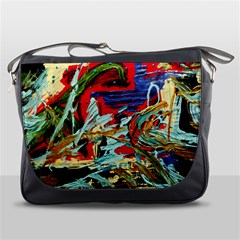 Blue Flamingoes 6 Messenger Bags