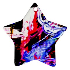 Blue Flamingoes Ornament (Star)