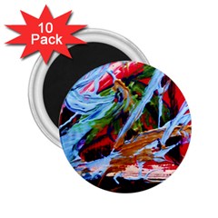 Blue Flamingoes 4 2.25  Magnets (10 pack) 