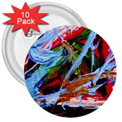 Blue Flamingoes 4 3  Buttons (10 pack) 