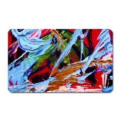 Blue Flamingoes 4 Magnet (Rectangular)