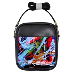 Blue Flamingoes 4 Girls Sling Bags