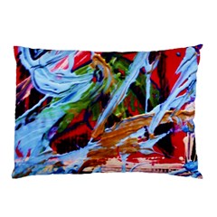 Blue Flamingoes 4 Pillow Case (Two Sides)