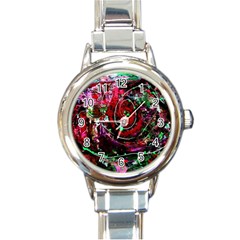 Bloody Coffee 7 Round Italian Charm Watch