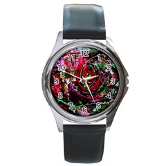 Bloody Coffee 7 Round Metal Watch