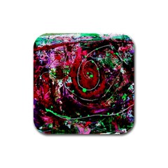 Bloody Coffee 7 Rubber Square Coaster (4 pack) 