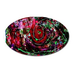 Bloody Coffee 7 Oval Magnet