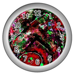 Bloody Coffee 6 Wall Clocks (silver)  by bestdesignintheworld