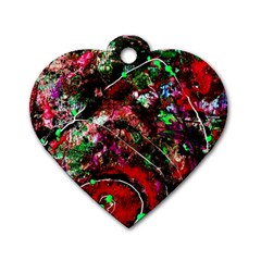 Bloody Coffee 6 Dog Tag Heart (one Side) by bestdesignintheworld