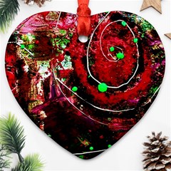 Bloody Coffee 5 Ornament (heart) by bestdesignintheworld