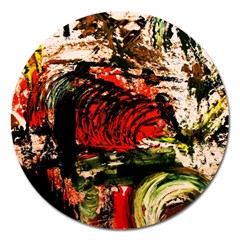 Alaska Industrial Landscape 4 Magnet 5  (round) by bestdesignintheworld