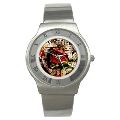 Alaska Industrial Landscape 4 Stainless Steel Watch by bestdesignintheworld