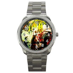 Alaska Industrial Landscape 1 Sport Metal Watch by bestdesignintheworld