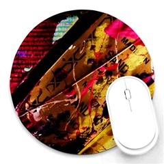 Absurd Theater In And Out 5 Round Mousepads by bestdesignintheworld