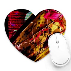 Absurd Theater In And Out 5 Heart Mousepads by bestdesignintheworld