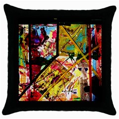 Absurd Theater In And Out Throw Pillow Case (black) by bestdesignintheworld