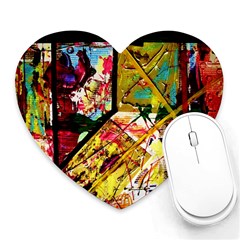 Absurd Theater In And Out Heart Mousepads by bestdesignintheworld