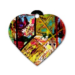 Absurd Theater In And Out Dog Tag Heart (one Side) by bestdesignintheworld