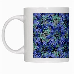 Modern Nature Print Pattern 7200 White Mugs by dflcprints