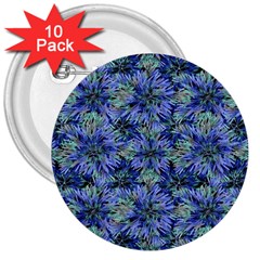 Modern Nature Print Pattern 7200 3  Buttons (10 Pack)  by dflcprints