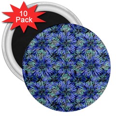 Modern Nature Print Pattern 7200 3  Magnets (10 Pack)  by dflcprints