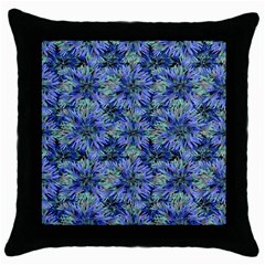 Modern Nature Print Pattern 7200 Throw Pillow Case (black) by dflcprints