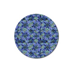 Modern Nature Print Pattern 7200 Magnet 3  (round) by dflcprints