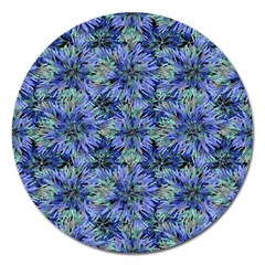 Modern Nature Print Pattern 7200 Magnet 5  (round) by dflcprints