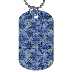 Modern Nature Print Pattern 7200 Dog Tag (two Sides) by dflcprints