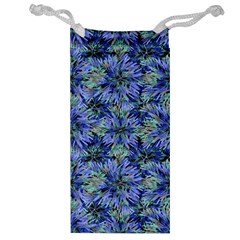 Modern Nature Print Pattern 7200 Jewelry Bag by dflcprints