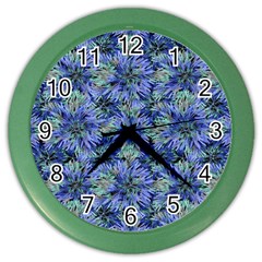 Modern Nature Print Pattern 7200 Color Wall Clocks by dflcprints