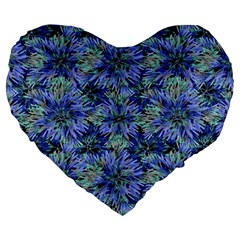 Modern Nature Print Pattern 7200 Large 19  Premium Heart Shape Cushions by dflcprints